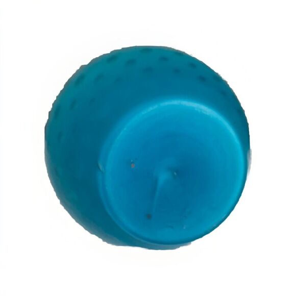 Vintage Victorian Satin Blue Case Glass Dot Pattern Vase Teardrop Home Decor Art - Picture 13 of 16